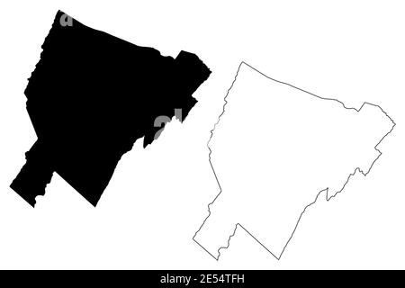 Hardy County, State of West Virginia (U.S. County, United States of America, USA, U.S., US) Kartenvektordarstellung, Scribble-Skizze Hardy-Karte Stock Vektor