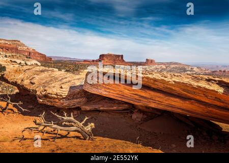 Blick auf die Navajo Rocks in Utah, USA Stockfoto