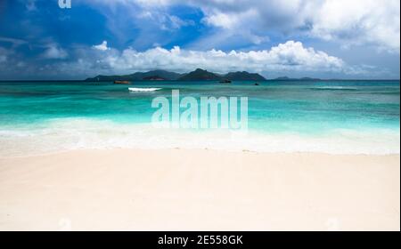 Seychellen Paradies Landschaft Stockfoto