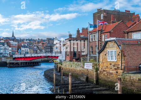 Das Captain Cook Museum in Whitby. Stockfoto