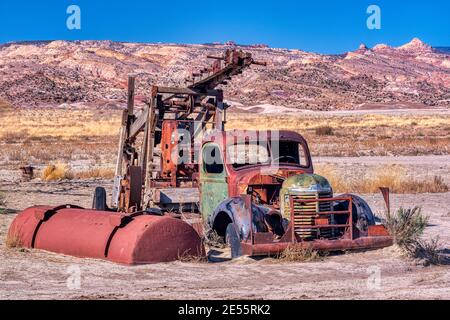 Rustikale Wasser bohren im Capitol Reef National Park Stockfoto