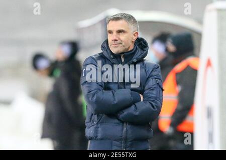 Zwickau, Deutschland. 26. Jan, 2021. firo: 01/26/2021 Fußball: Fußball: Archivfotos 3. Bundesliga-Saison 2020/21 MSV Duisburg - FSV Zwickau Gino Lettieri, ENTGAUSCHT Gabor Krieg/PICTURE POINT/firosportphoto Quelle: dpa/Alamy Live News Stockfoto