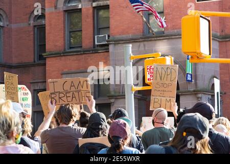 Black Life's Matter Protest in Brooklyn, NY Stockfoto