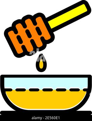 Honey einfach Tropfersymbol Logo Stock Vektor