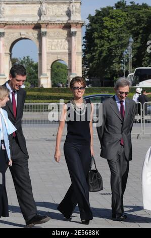 Die syrische First Lady Asma Al Assad nach ihrem Besuch im Louvre in Paris, Frankreich, am 13. Juli 2008. Foto von Ammar Abd Rabbo/ABACAPRESS.COM Stockfoto