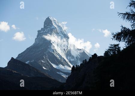 In der Schweiz das Matterhorn Stockfoto