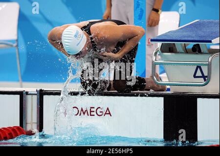 Während der Schwimmen Vorschwimmen Qualifikation bei den XXIX Olympischen Spielen in Peking, China am 9. August 2008. Foto von Gouhier-Hahn-Nebinger/Cameleon/ABACAPRESS.COM Stockfoto