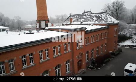 Das Klinikum Görlitz ist ein Krankenhaus der Schwerpunktsversorgung in der Stadt Görlitz in der Oberlausitz. Stockfoto