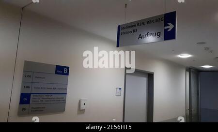 Das Klinikum Görlitz ist ein Krankenhaus der Schwerpunktsversorgung in der Stadt Görlitz in der Oberlausitz. Stockfoto