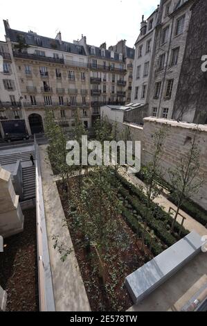 Die Entvellierung der Bernardins' College stellt in Paris, Frankreich am 4. September 2008. Das Bernardins-College ist eines der riesigen mittelalterlichen Gebäude im Herzen von Paris. Foto von Giancarlo Gorassini/ABACAPRESS.COM Stockfoto