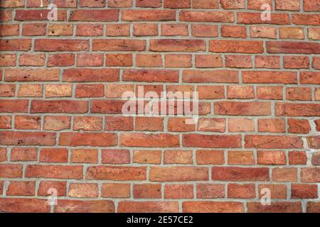 Textur der vollen Steinmauer. Englischer Gebäudetil Stockfoto