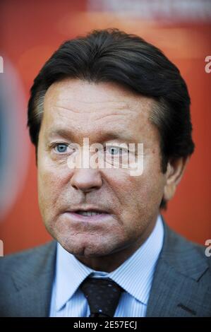 Präsident des FC Nantes Waldemar Kita beim Fußballspiel der Ersten Liga, Paris Saint-Germain gegen den FC Nantes, am 14. September 2008 in Paris, Frankreich. PSG gewann 1:0. Foto von Willis Parker/Cameleon/ABACAPRESS.COM Stockfoto
