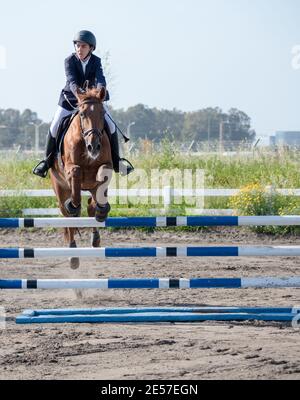 FEI Kinder springen Herausforderung Israel 2019 Stockfoto