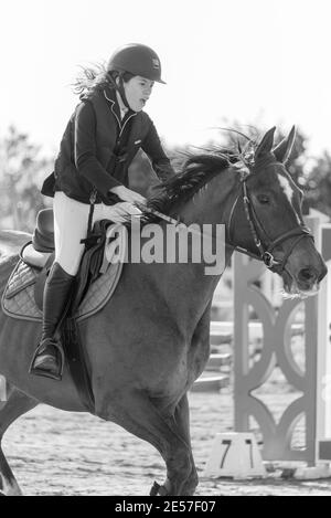 FEI Kinder springen Herausforderung Israel 2019 Stockfoto