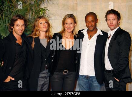 Die Schauspieler Catherine Marshal, Gwendoline Hamon, Yan Sundberg, Calogero, Frederic Diefenthal, Edouard Montoute posieren während des 10. TV Fiction Festivals von La Rochelle, Frankreich am 18. September 2008. Foto von Patrick Bernard/ABACAPRESS.COM Stockfoto