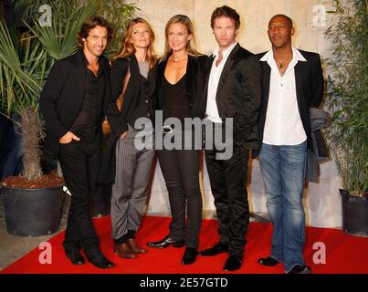 Die Schauspieler Catherine Marshal, Gwendoline Hamon, Yan Sundberg, Calogero, Frederic Diefenthal, Edouard Montoute posieren während des 10. TV Fiction Festivals von La Rochelle, Frankreich am 18. September 2008. Foto von Patrick Bernard/ABACAPRESS.COM Stockfoto
