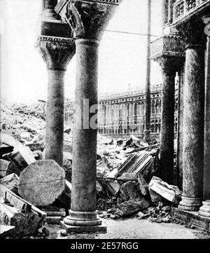 1902 , 14 juli , Venedig , ITALIEN : nach dem Einsturz des Glockenturms von San MARCO - campanile - crollo - foto storiche - Geschichte - VENEZIA - ITALIA ---- Archivio GBB Stockfoto