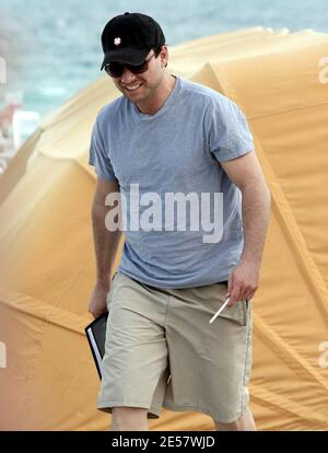 Bad Boy Schauspieler Christian Slater hängt auf Miami Beach während Superbowl Wochenende. Miami, FL 2/3/07. [[rac ral]] Stockfoto