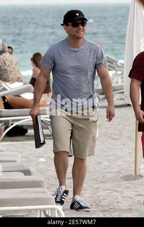 Bad Boy Schauspieler Christian Slater hängt auf Miami Beach während Superbowl Wochenende. Miami, FL 2/3/07. [[rac ral]] Stockfoto