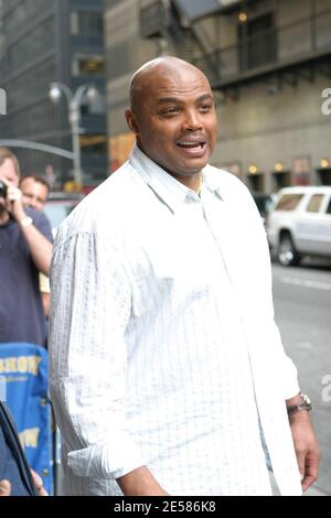 Charles Barkley außerhalb des Studios 'The Late Show with David Letterman'. New York, NY, 22. Mai 07. [[faa]] Stockfoto