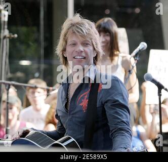 Jon Bon Jovi spielte drei Songs auf der heutigen in den nbc Studios New York City, NY, 6/19/2007 Stockfoto