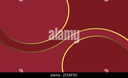 Luxus Red Paper Cut Hintergrund für Poster, Flyer, Vektor, Cover Design, Buch, CD, Banner und Website-Werbung Vorlage Stock Vektor