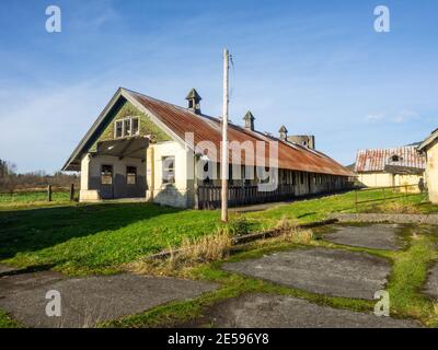 Northern State Hospital ist ein historischer Krankenhauscampus in Sedro-Woolley, Washington. Es ist im National Register of Historic Places aufgeführt. Stockfoto