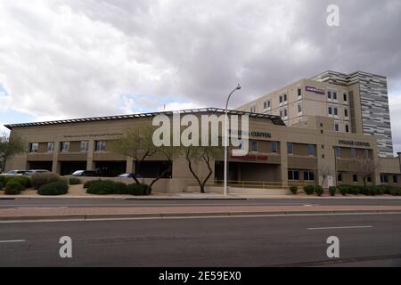 Eine allgemeine Ansicht des HonorHealth Scottsdale Osborn Medical Center, Dienstag, 26. Januar 2021, in Scottsdale, Arizona. Stockfoto