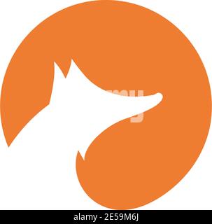 fox-Logo Vektor-Ilustration Vorlage Stock Vektor