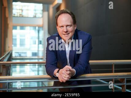 25. Januar 2021, Nordrhein-Westfalen, Dortmund: Raphael von Hoensbroech, künstlerischer Leiter des Konzerthauses Dortmund. Foto: Bernd Thissen/dpa Stockfoto