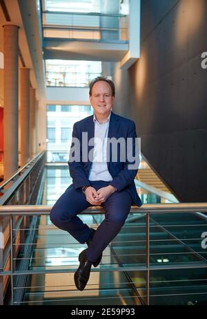 25. Januar 2021, Nordrhein-Westfalen, Dortmund: Raphael von Hoensbroech, künstlerischer Leiter des Konzerthauses Dortmund. Foto: Bernd Thissen/dpa Stockfoto