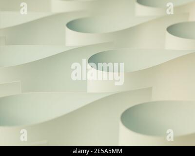 Abstraktes Papier Wellen Hintergrund Stockfoto