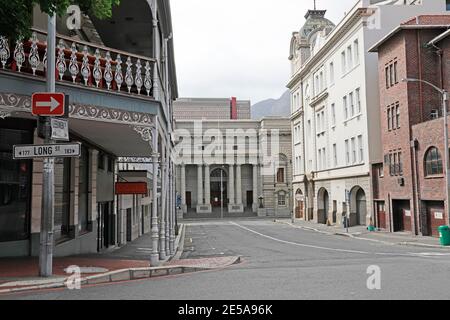 WESTERN Cape High Court in Keerom Street von der Long Street aus gesehen, Kapstadt, Südafrika. Stockfoto