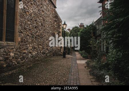 Church Square Alley in Rye, East Sussex, England, Großbritannien. Stockfoto