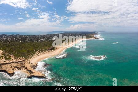 Luftaufnahme der Mornington Peninsula Australien Stockfoto