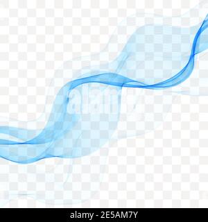 Blaue Vektorwelle abstrakter Hintergrund. Designelement Stock Vektor