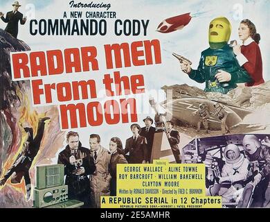 RADAR MEN FROM THE MOON 1952 Republic Pictures' 12-teilige Filmserie in bw. Stockfoto