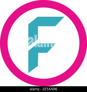 Der Buchstabe F Vektor icon Abbildung design Stock Vektor