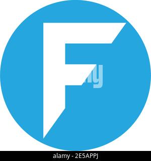 Der Buchstabe F Vektor icon Abbildung design Stock Vektor