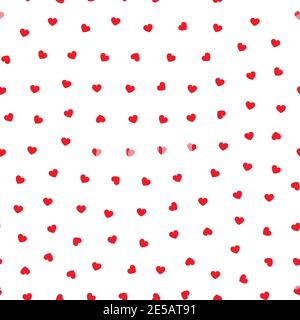 Digitales Papier für den Urlaub. Muster mit Herzen. San Valentine s Muster. Nahtloses Muster mit roten Herzen. Stock Vektor