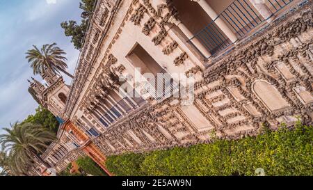 Die weitläufigen Gärten des Royal Alcazar Stockfoto