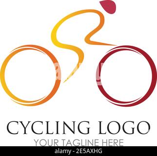 Fahrrad Logo Vektor Symbol Vorlage Design Stock Vektor