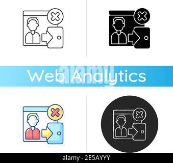 Symbol für Absprungrate Stock Vektor