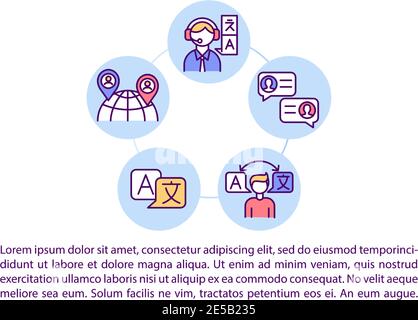 Professionelle Online-Bildung Konzept Symbol mit Text Stock Vektor