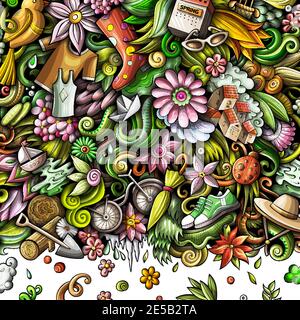 Feder handgezeichnete Vektor-Doodles Rahmendesign. Stock Vektor