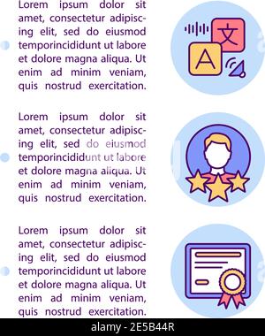 Professionelle Online-Bildung Konzept Symbol mit Text Stock Vektor