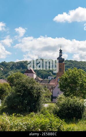 Die Klosterbrauerei in Weissenhöhe, Oberfranken, Deutschland. Stockfoto