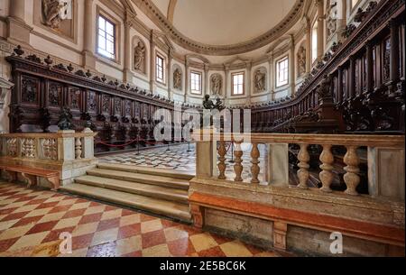 Chor der Chiesa di San Giorgio Maggiore, Venedig, Venetien, Italien Stockfoto