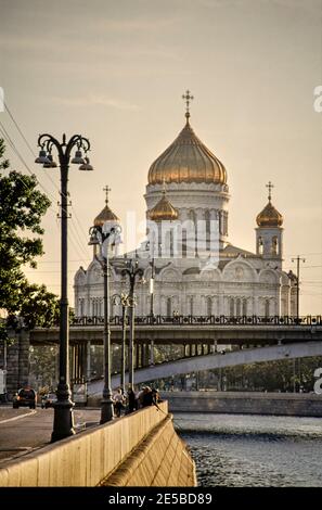 Christ the Saviour Cathedral in Moskau Stockfoto