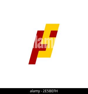 Moderne Buchstabe FS Kombination Logo Vektor Vorlage geeignet für persönliche Oder Unternehmensidentität Stock Vektor